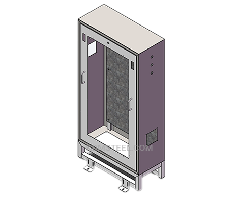 welded wall mount electrical panel enclosure