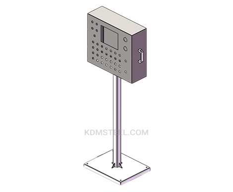 stainless steel electrical pedestal enclosure