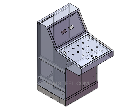 Single Door Steel Piano Type Enclosure