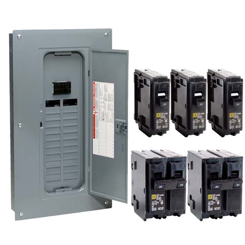 24 Space Square D Electric Panel