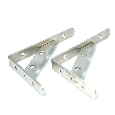 Decorative steel angle brackets