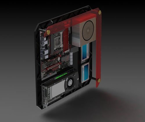wall mount pc case