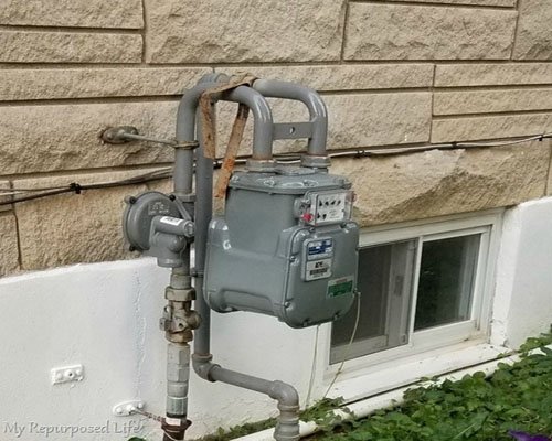 Coffret de compteur de gaz extérieur