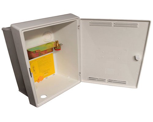Coffret de compteur de gaz encastré