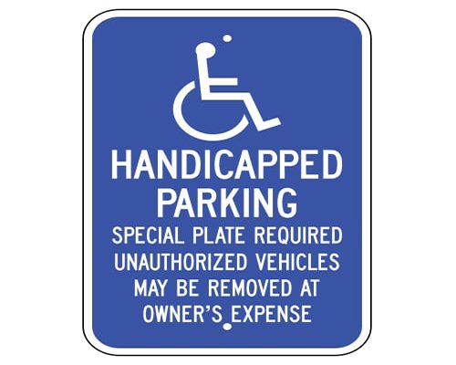 Custom Handicap Parking Sign