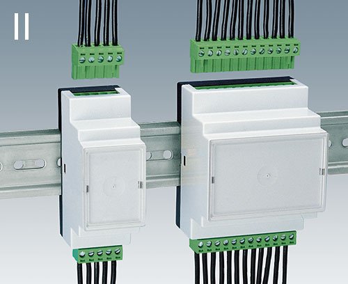 DIN rail connector