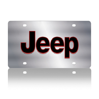 Jeep Stainless Steel License Plate