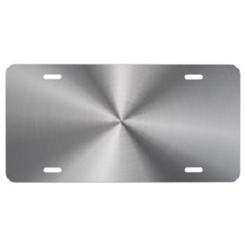 Plain Stainless Steel License Plate