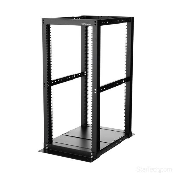 Rack de serveur à cadre ouvert réglable à quatre montants 25U