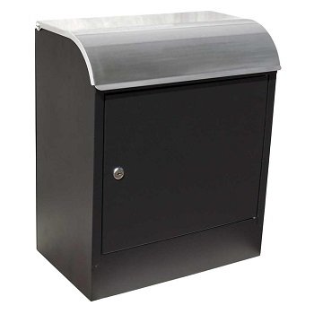 Brushed Stainless Steel Locking Mailbox