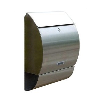 Curved Stainless Steel Locking Mailbox