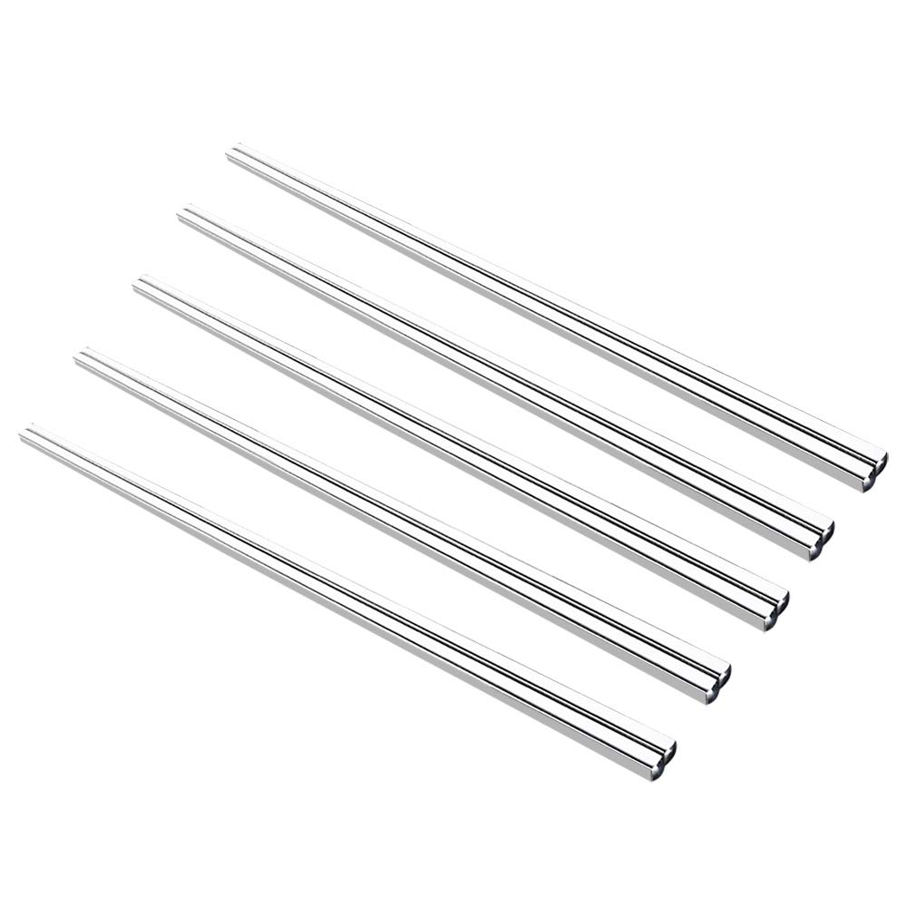 Flat Stainless Steel Chopsticks