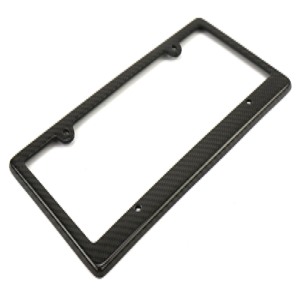 4 Holes Carbon Fiber License Plate Frame