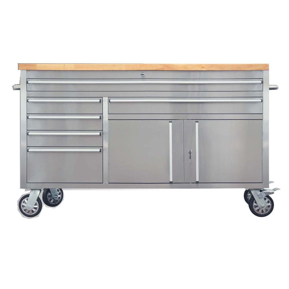 Metal Garage Workshop Storage Stainless Steel Tool Box