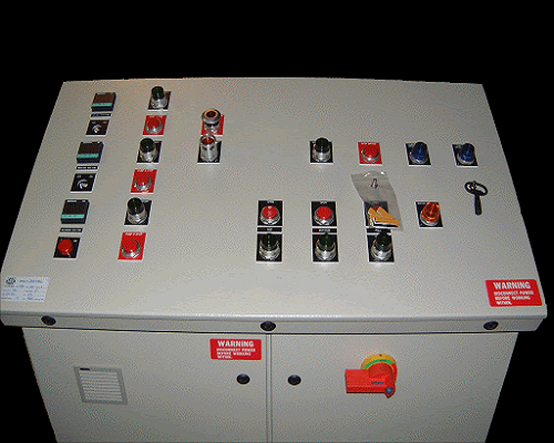 Panel de consola de control