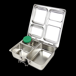 Large 3 Compartment Stainless Steel Bento Box