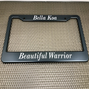 Personalized Carbon license Plate Frame