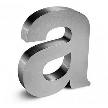 Stainless steel 3D Letters