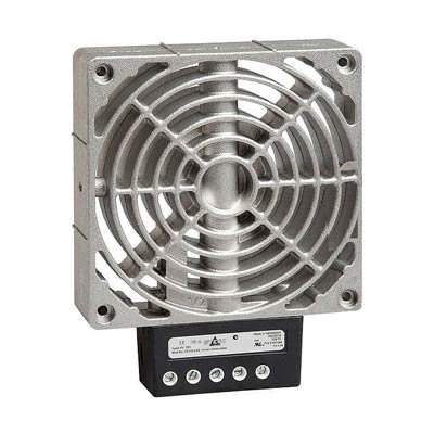 Electrical enclosure fan heater