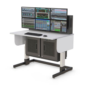 Ventilated CPU Cabinet Sit-Stand Console