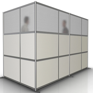 L-Shaped Modern Office Partition