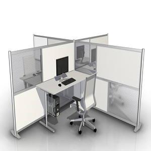 T-Shaped Modern Office Partition