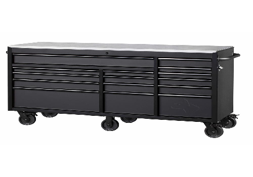 Gabinete de herramientas con ruedas de acero inoxidable de 72 pulgadas