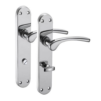 Chrome Bathroom Door Handles