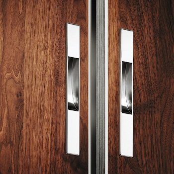 Chrome Sliding Wooden Door Handles
