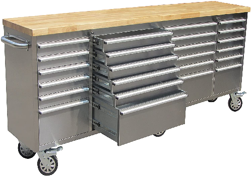Gabinete rodante para herramientas de acero inoxidable 
