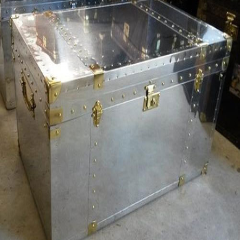 Silver Stainless Steel Trunk Box