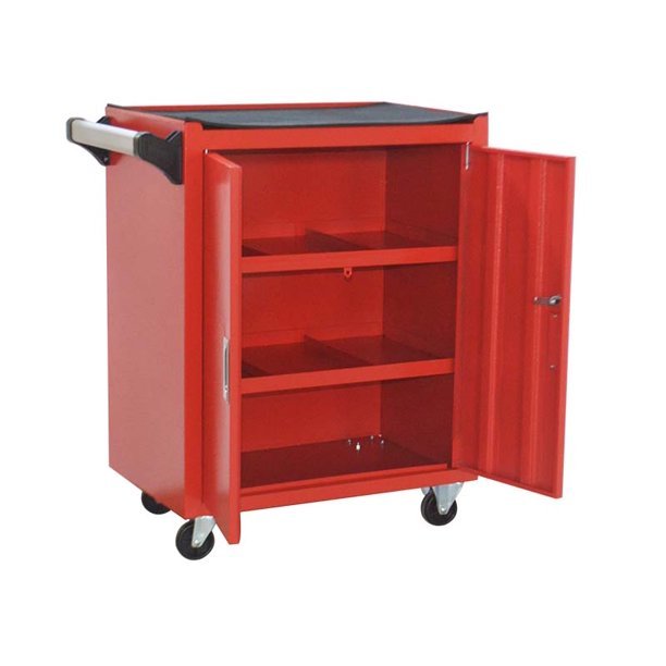 Boîte à outils de garage robuste avec chariot roulant et portes verrouillables
