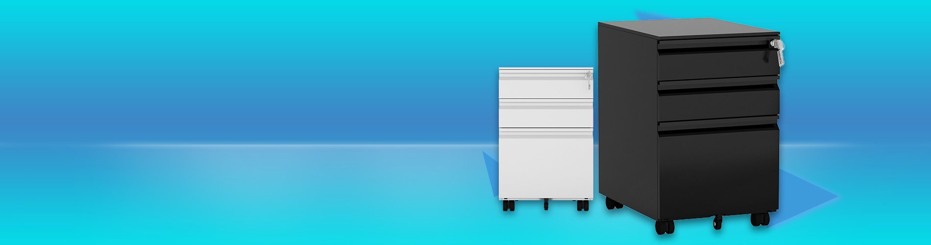 Metal Cabinet with Drawers