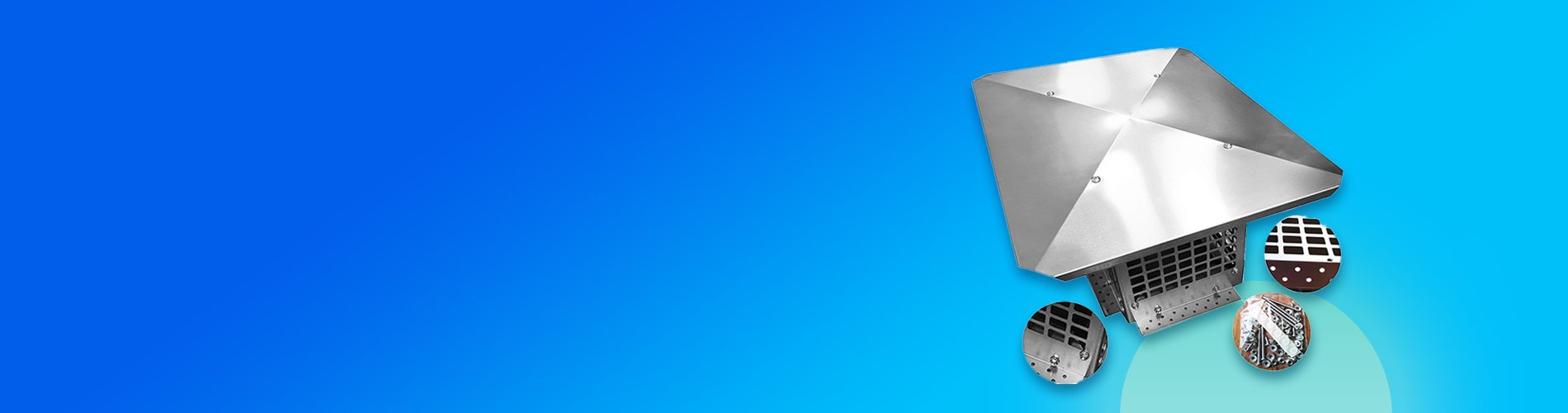 Chapeau de cheminée en acier inoxydable