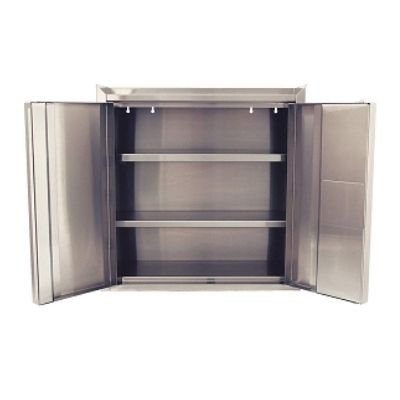 30_ Wall-Mounted Stainless Steel Cabinets