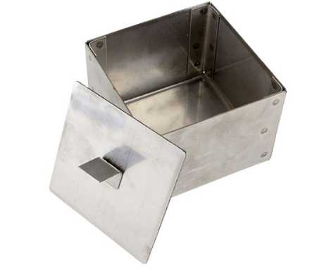 6-Caja de cocción de acero inoxidable