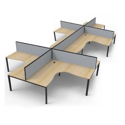 Separador de mesa de oficina de 8 compartimentos