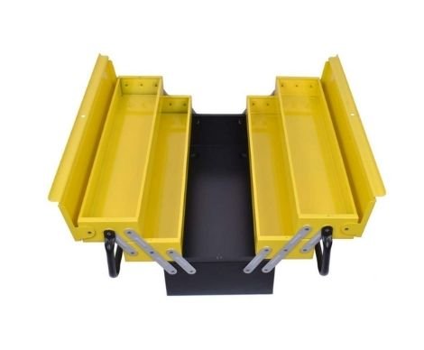 Black with Yellow Tool Box