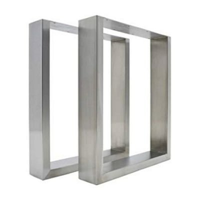 Brushed Stainless Steel Table Legs