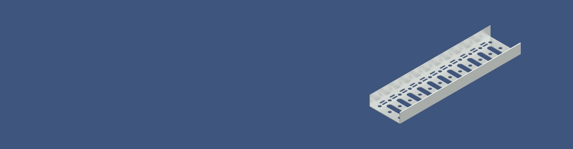 Bandeja de cabo de canal