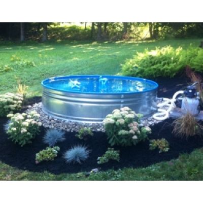 Galvanized steel stock tank pool