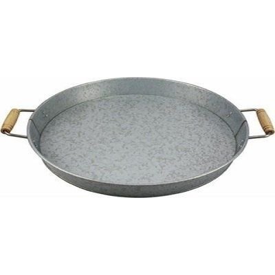 Gray Serving Galvanized Steel Tray