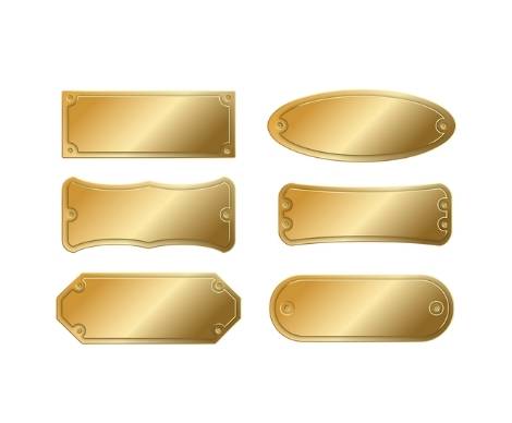 Blanks Sign Badge Metal Nameplates