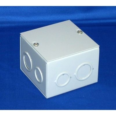 Lift-Off Screw Cover with Knockouts Electrical Pull Box