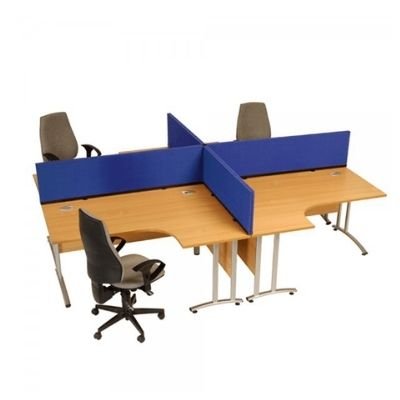 Puesto de trabajo modular para oficina de 6 personas