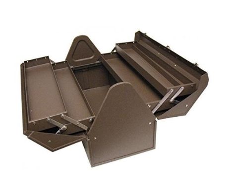 Toolbox with 2-Lid Organizer