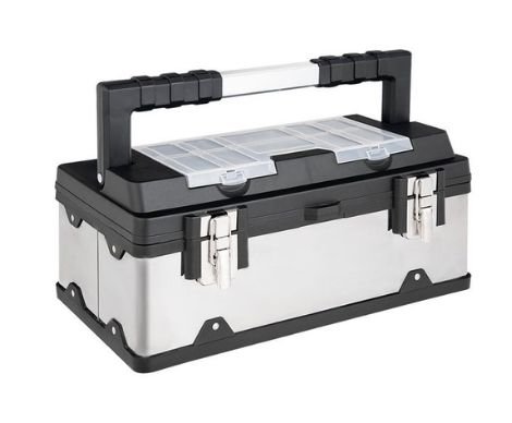 White with Gray Tool Box