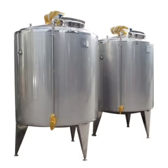 100L1000L SS316L Stainless Steel Juice Storage Tank with Wheels
