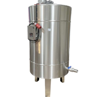 500-Gallon Stainless Steel Jacketed Mixing Tan