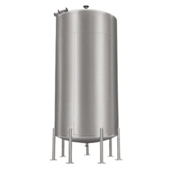 500-Gallon Vertical Stainless Steel Tank